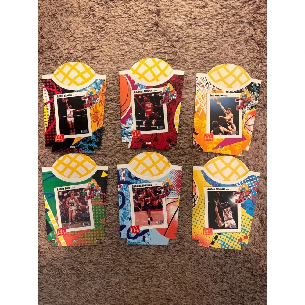 1993 McDonald's Nothing But Net MVPs Complete 6 Card‎ Set Michael Jordan